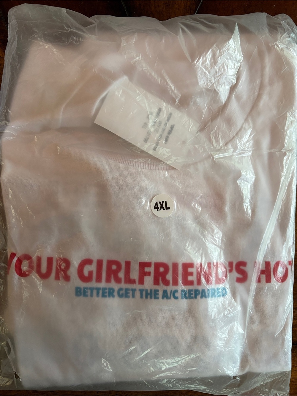 New Open 925 Men’s Size 4xl White Graphic Tee Your Girlfriend’s Hot T-Shirt
